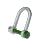 G-4553 Green Pin Dee Shackles Product Render 2